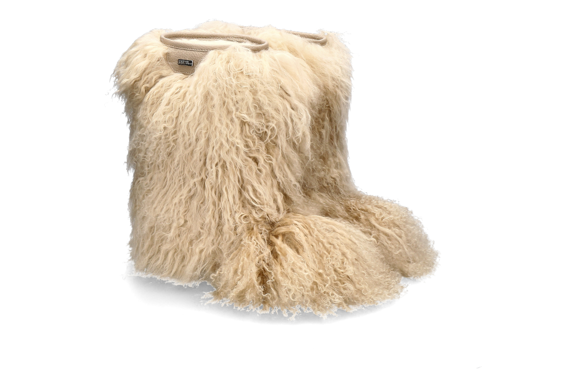 Oscar Sport Damen- Fellstiefel 03 MONGOLIA- beige
