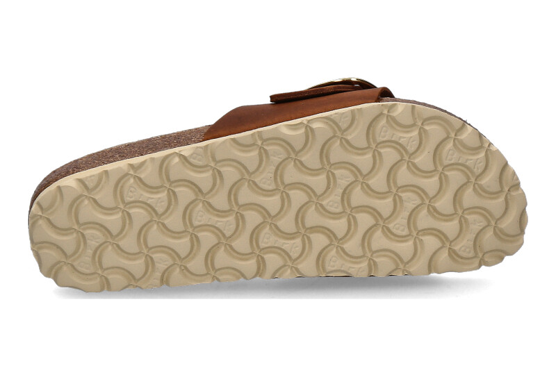 Birkenstock Pantolette SCHMAL MADRID BIG BUCKLE COGNAC (39)