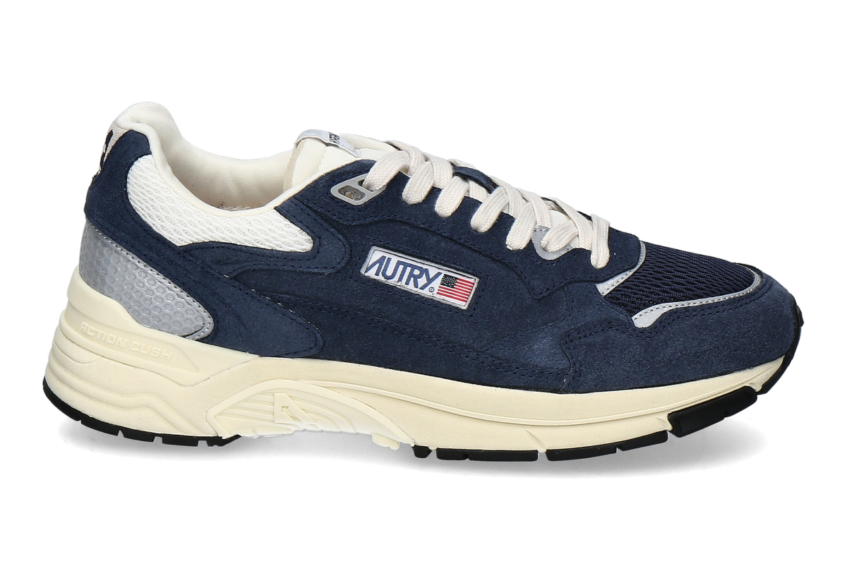 Autry Herren- Sneaker HYPERWAY LOW SUEDE MESH UM01- blau/ silber