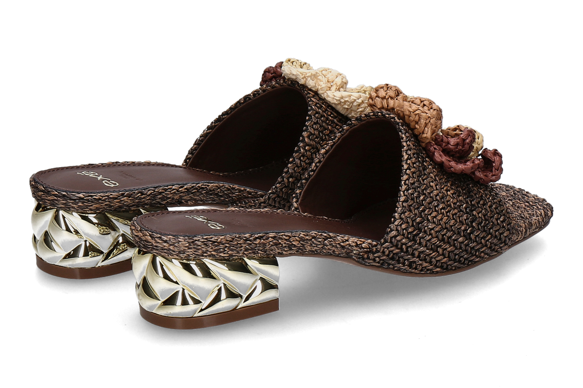Exé Pantolette KATY-401- raffia brown_281300101_2