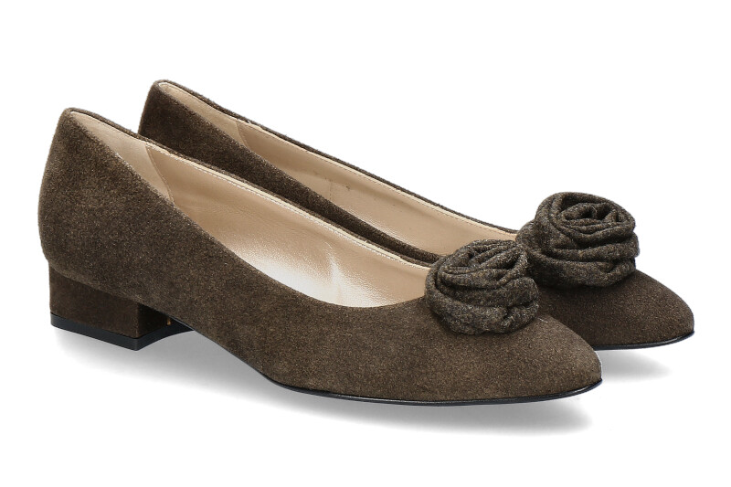 dirndl + bua Pumps ANTIKBOCK- moor