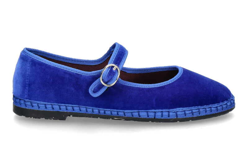 Flabelus Riemenballerina OE SAMT- königsblau