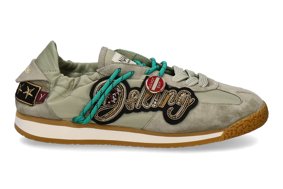 Nan-Ku Couture Damen- Sneaker EDX- grün/ green