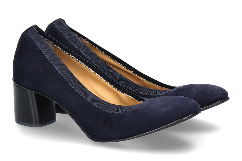 Truman's Pumps CAMOSCIO BLU CLASSICO ELASTIC (38)