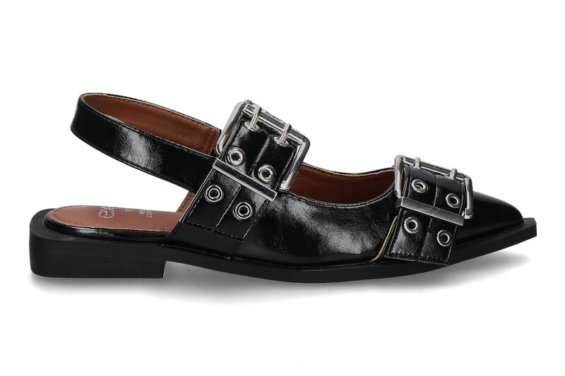 Exé Slingballerina PATENT- black/schwarz