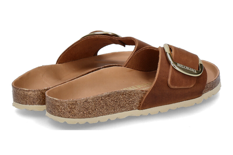Birkenstock Pantolette SCHMAL MADRID BIG BUCKLE COGNAC (39)