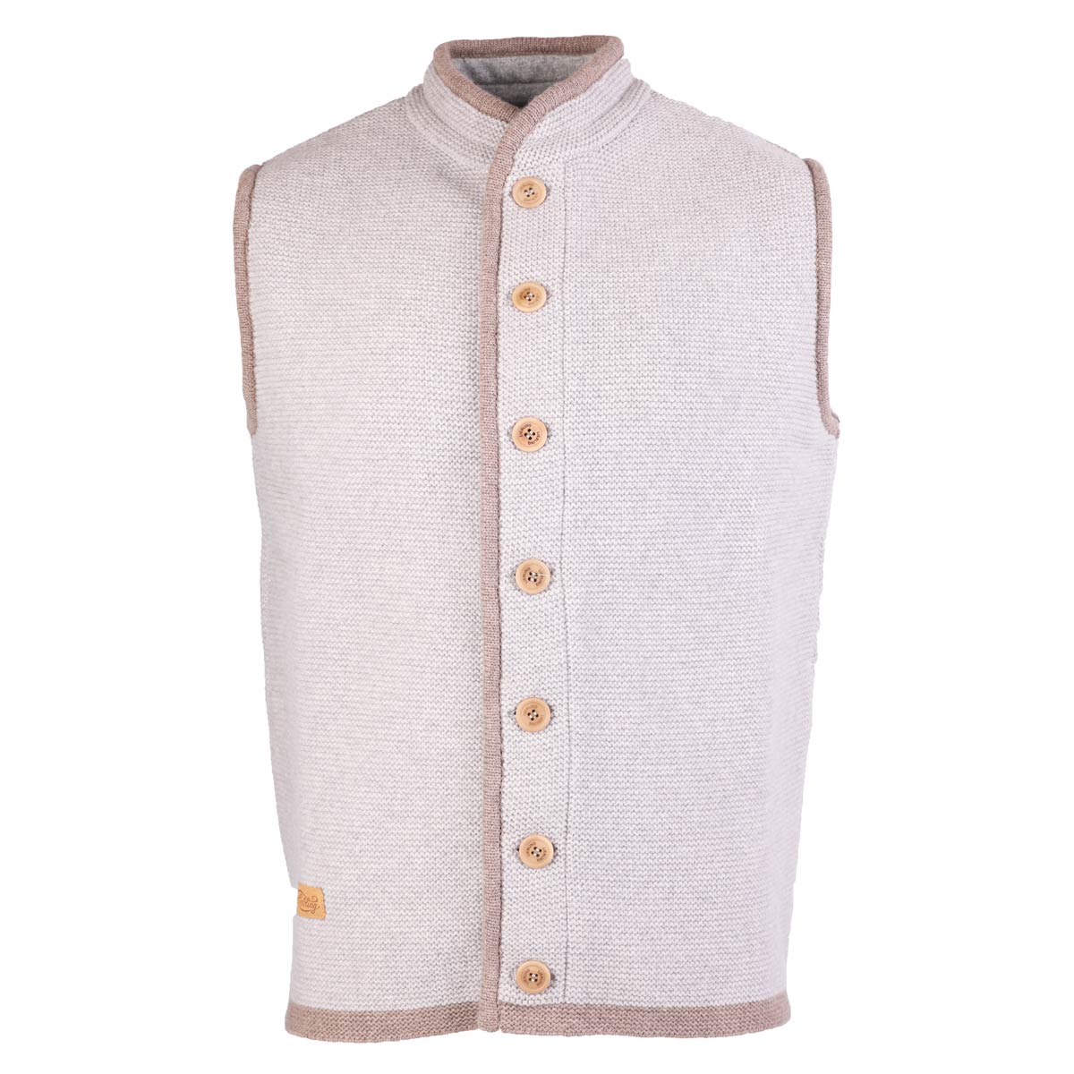 Liebling Herren- Strickweste AHAB- marmor/trüffel