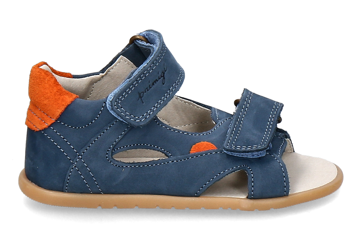 Primigi Jungen- Lauflernsandale SAND SOFT- blau/ orange
