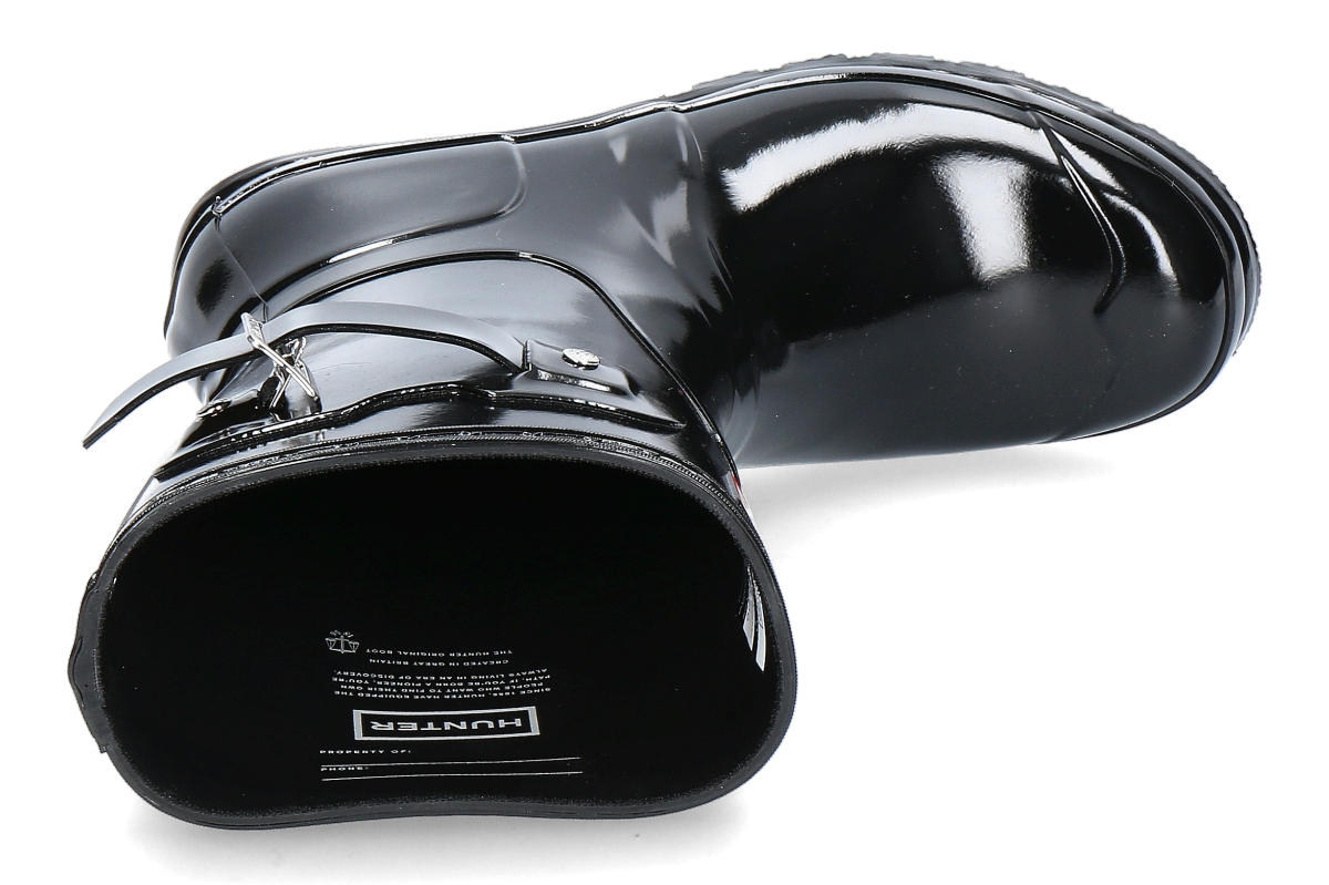 Hunter Damen- Regenstiefel ORIGINAL SHORT GLOSS BOOT- black_892000011_5