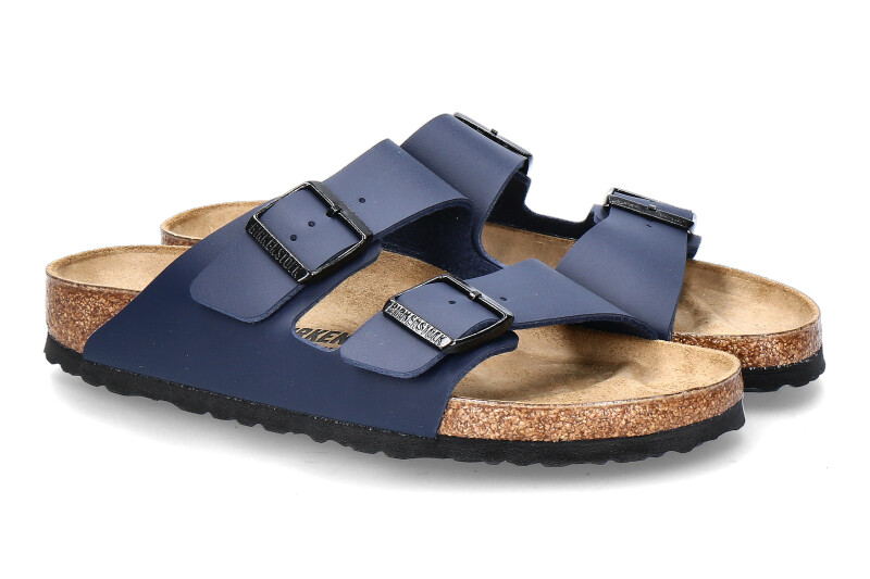 Birkenstock Pantolette ARIZONA SCHMAL BIRKO-FLOR BLAU (40)