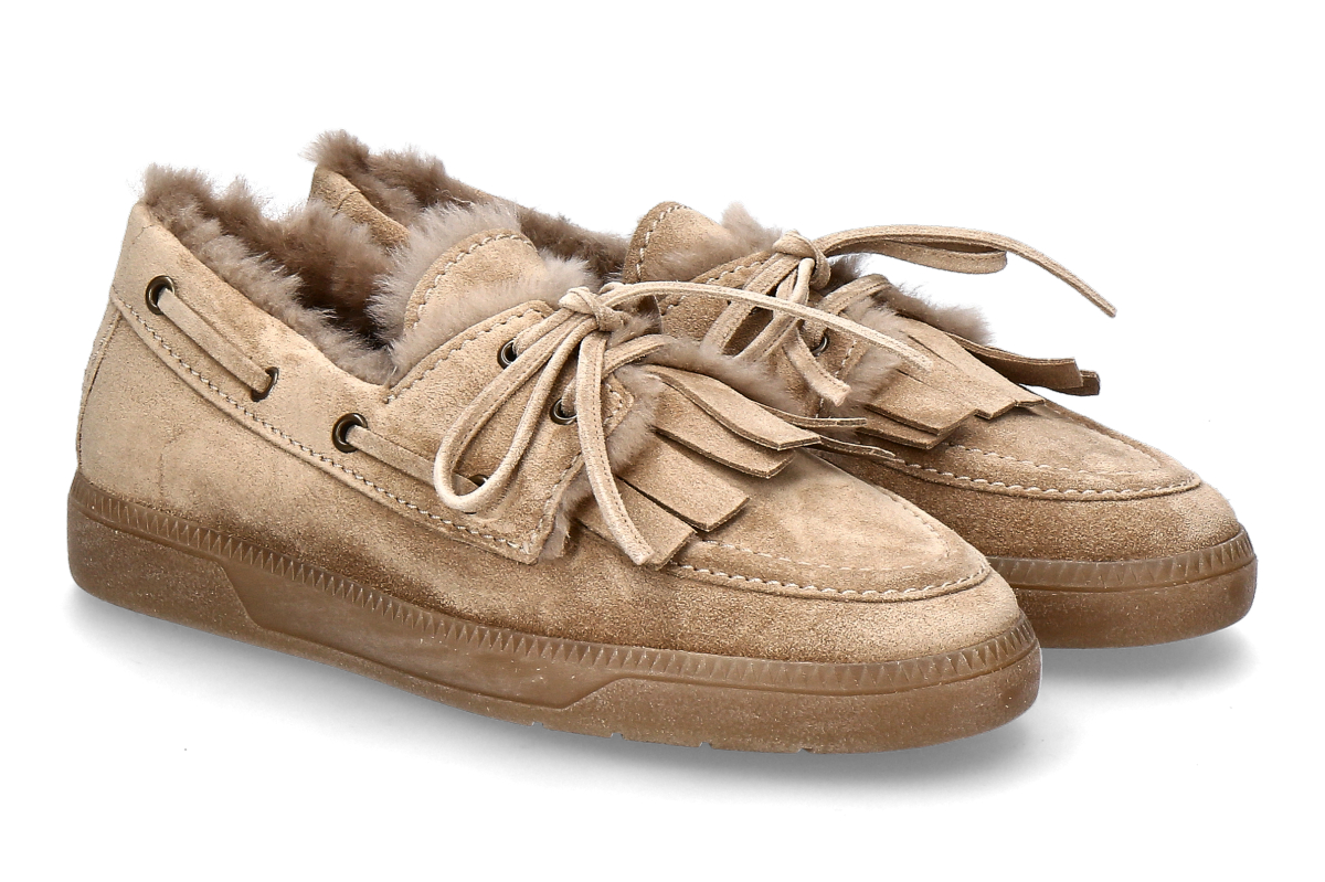 Kennel & Schmenger Schnürschuh gefüttert POP SUEDE- nuts/ hellbraun