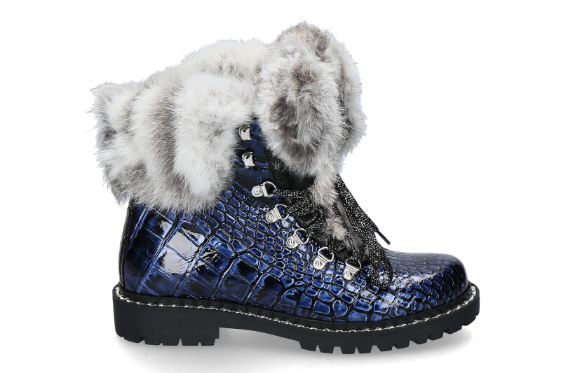 New Italia Shoes Stiefelette gefüttert REPTIL-OPTIK VEGAS (40)