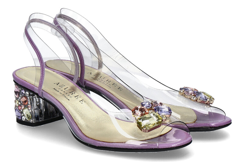 Azuree Cannes Sandalette MUKA VERNIS PARME ACC PASTEL