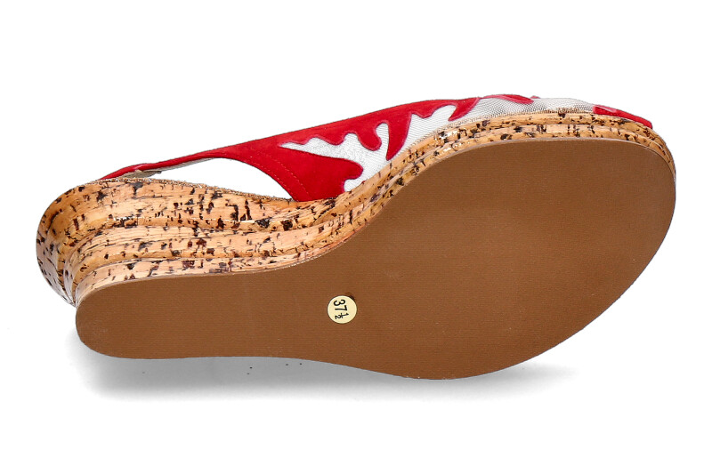 Fernando Pensato Sandale FIAMMA RETE CAM ROSSO (42)