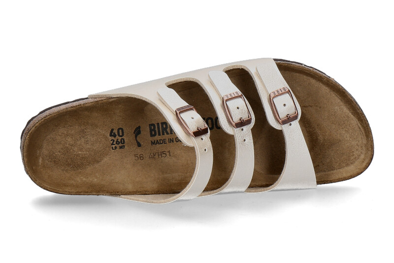 Birkenstock Pantolette FLORIDA BS SCHMAL- graceful pearl whit1_271100063_4