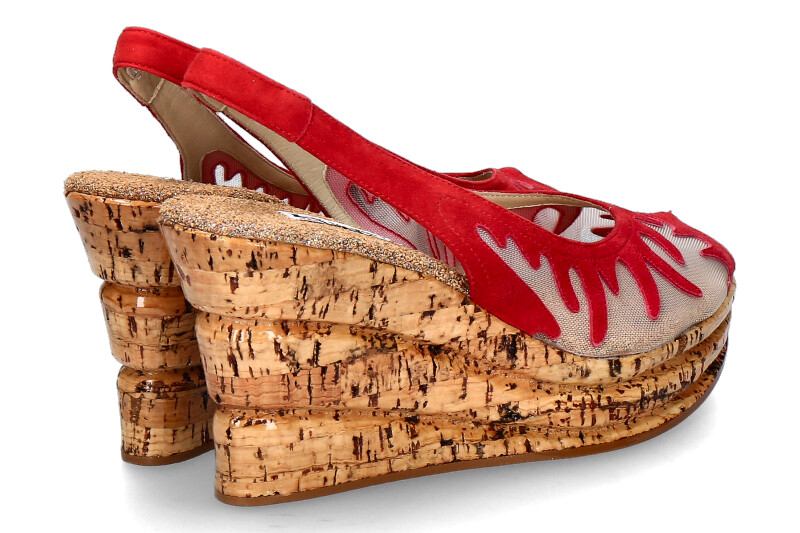 Fernando Pensato Sandale FIAMMA RETE CAM ROSSO (42)