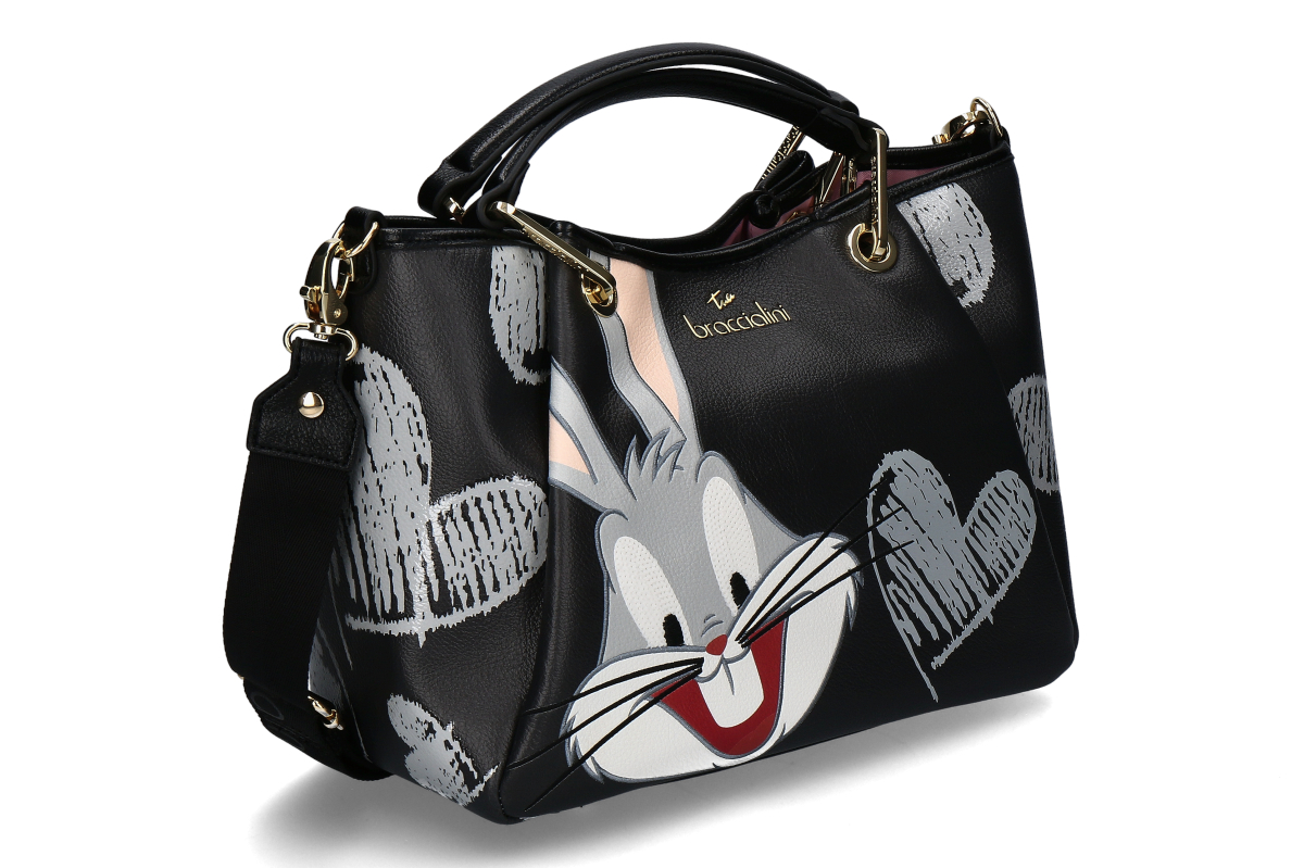 Braccialini Handtasche BUGS BUNNY- schwarz/ black