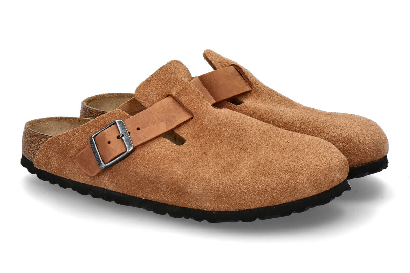 Birkenstock Herren- Clogs BOSTON BS MISCHLEDER- cognac