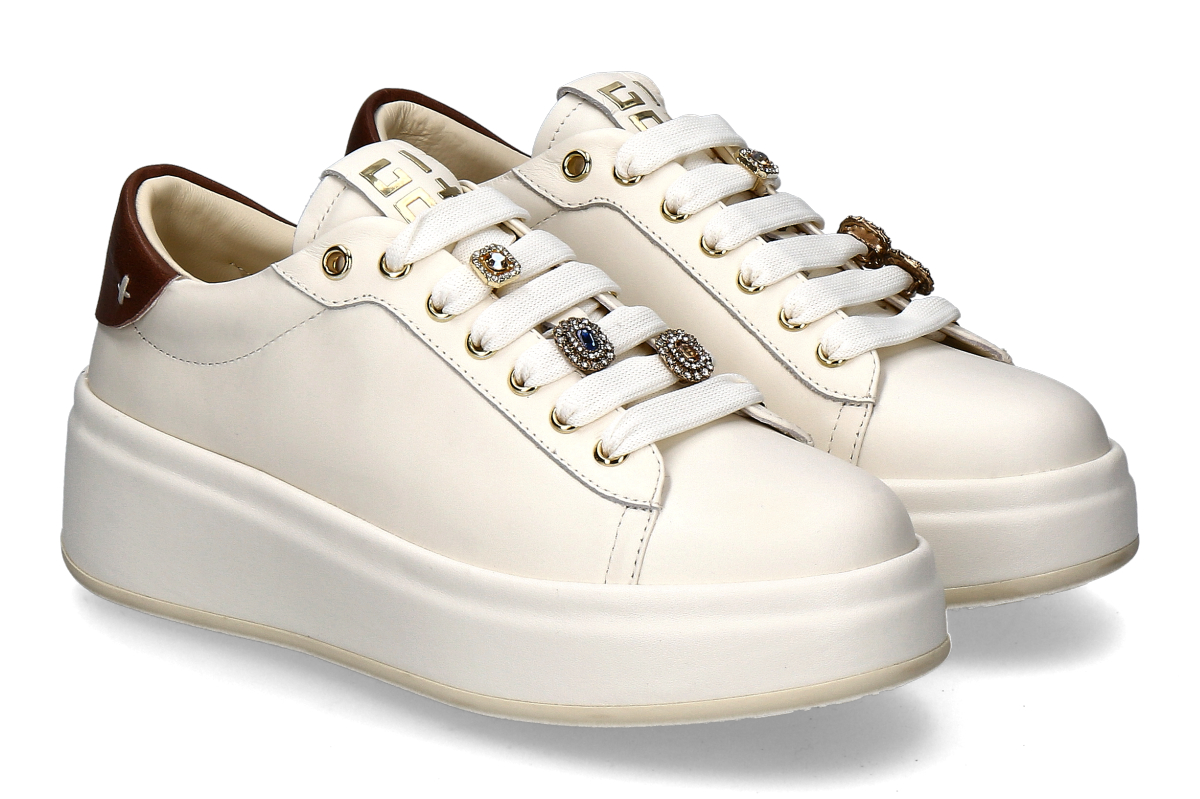 Gio+ Damen- Sneaker OLIVA04 COMBI- latte caramello/ cremé