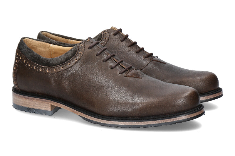 dirndl + bua Trachtenschuh 6036 SANTIAGO ANTIKBOCK oliv ahorn