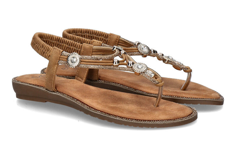 Exé Sandale 8013-5 STRASS- brown/braun