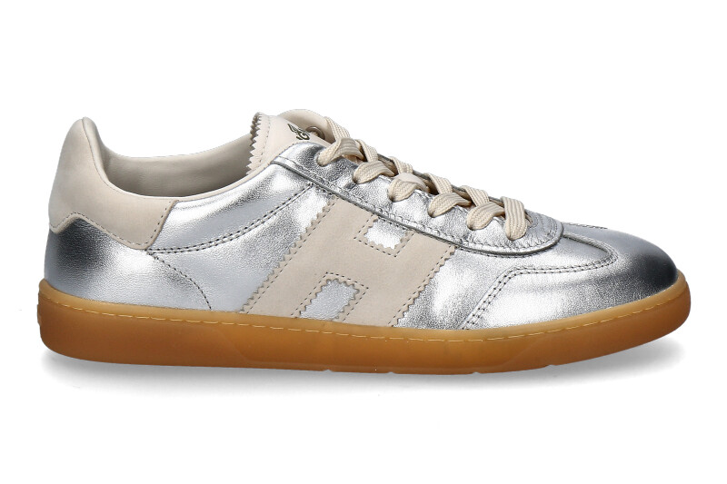 Hogan Damen- Sneaker COOL ALLACCIATO- silber/beige