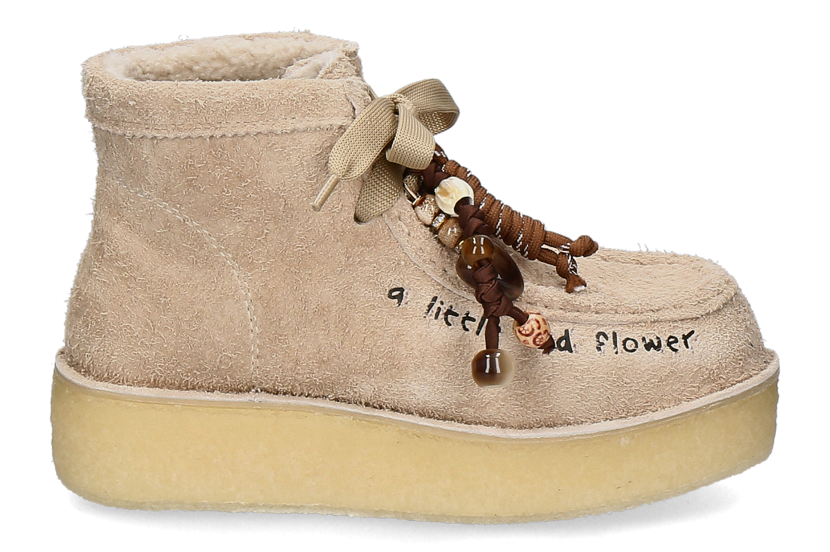 Nan-Ku Couture Boots gefüttert EFK03- beige 