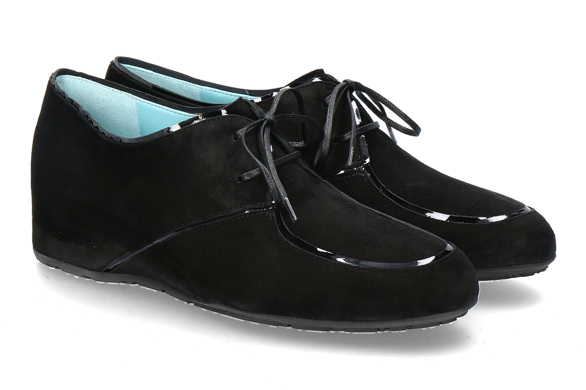 Thierry Rabotin Schnürschuh ZEN 676M- black suede/ schwarz