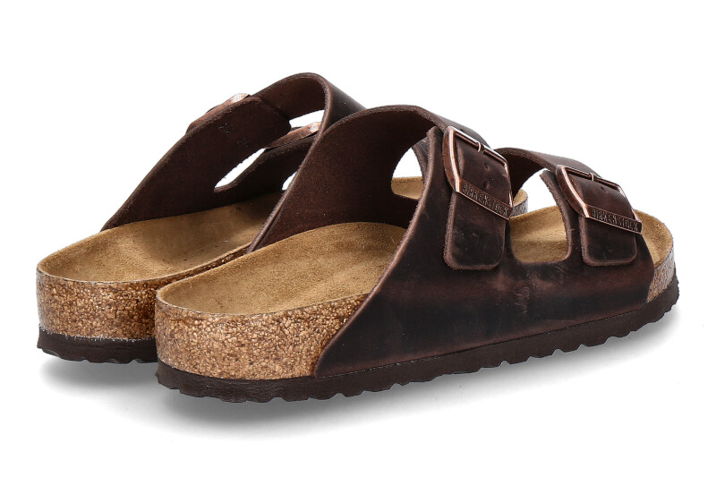 Birkenstock Pantolette ARIZONA NORMAL FETTLEDER HABANA (41)