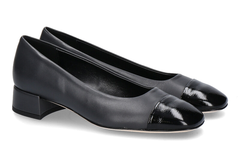 Odare Pumps SEBASTIAN NAPPA/NAPLAK- dunkelgrau/ schwarz