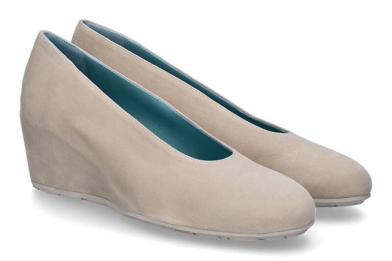 Thierry Rabotin Keilpumps DACIO CAMOSCIO- light ivory/ hellbeige