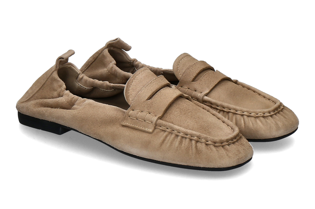 Copenhagen Studios Damen- Mokassin CPH885 SUEDE- sand/ beige