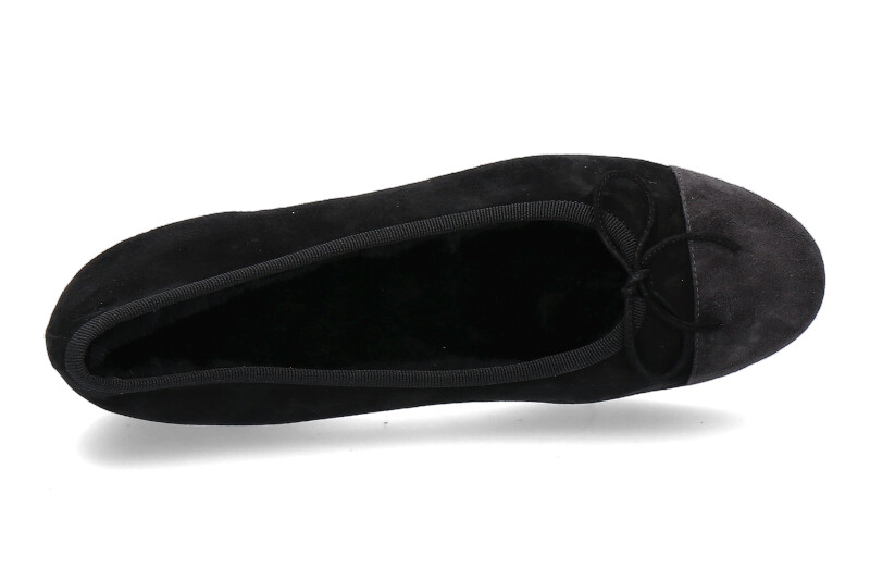Unützer Ballerina gefüttert CAMOSICO NERO CAMOSCIO ANTHRAZIT  (41)