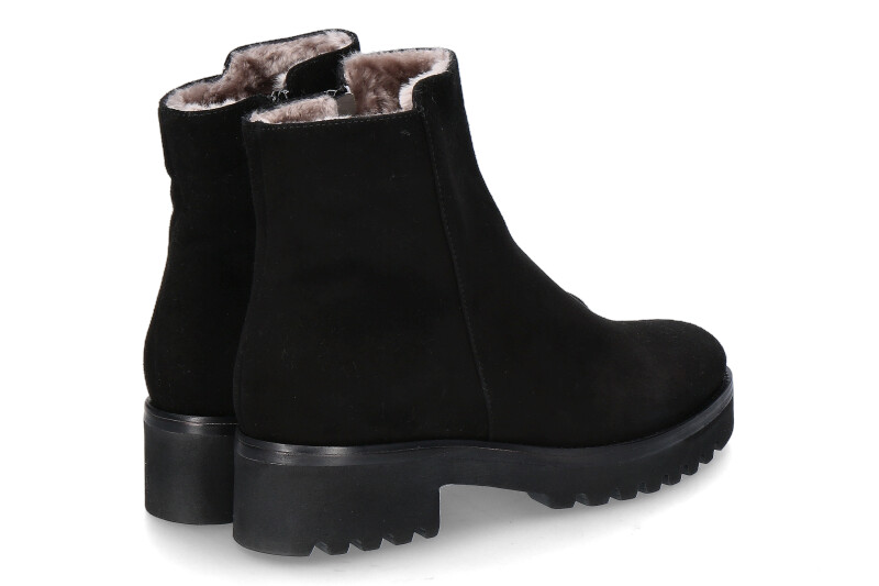 Luca Grossi Stiefelette gefüttert CAMOSCIO NERO (40)