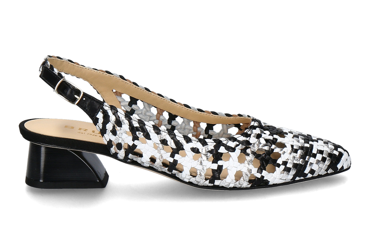 Brunate Slingpumps WOVEN OPTICAL- nero/ mehrfarbig