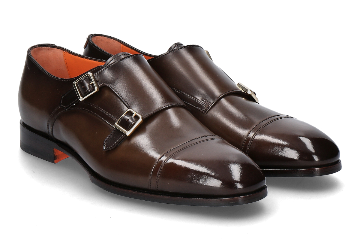 Santoni Doppelmonk AXEL- dark brown/ dunkelbraun