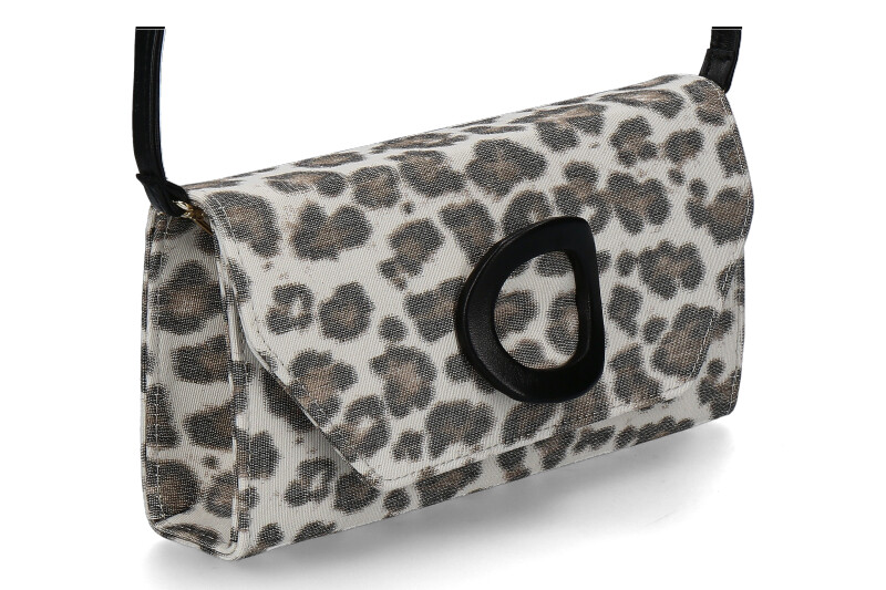 Brunate Clutch LINO PARD NAPPA NERO ACC ORO