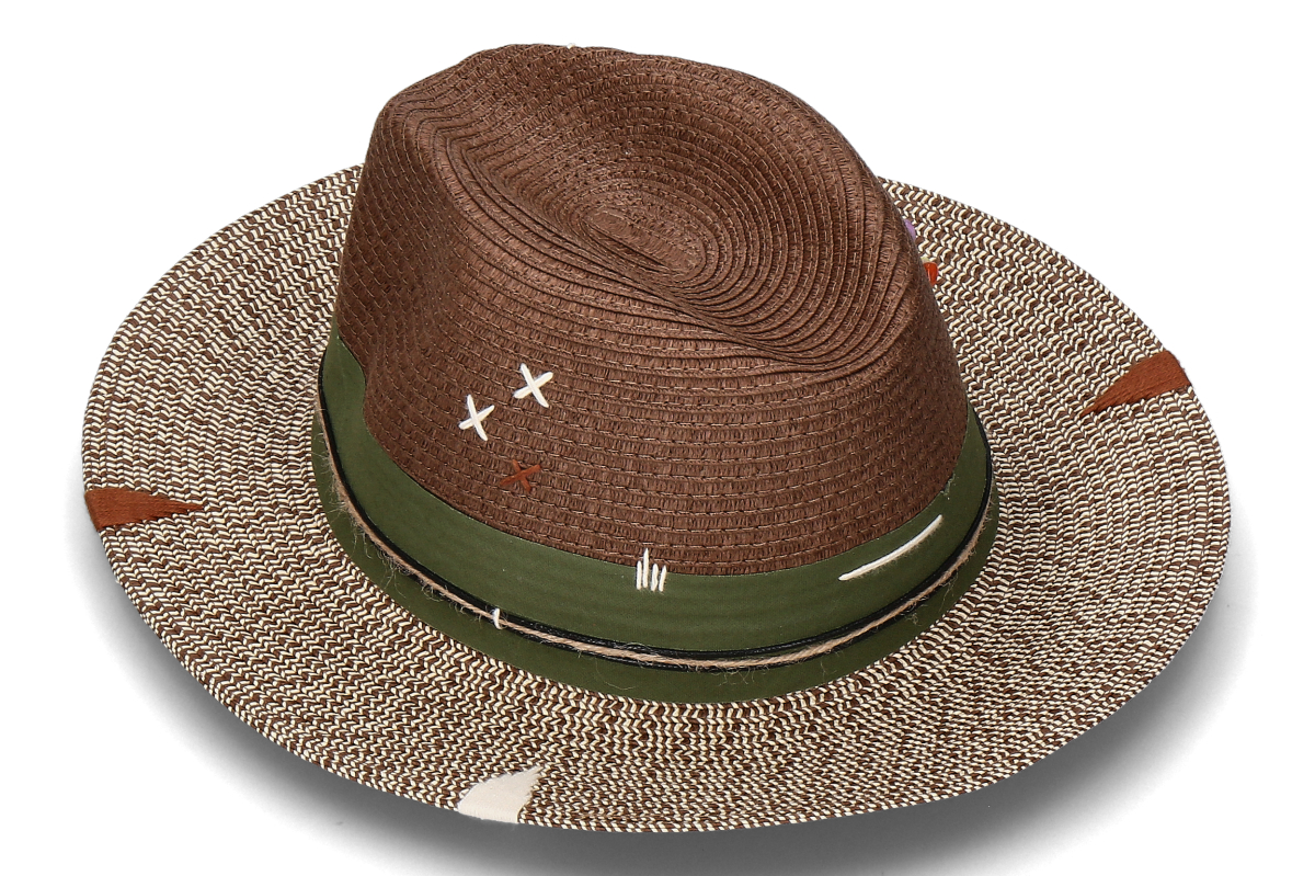 The Hat Gang Strohhut IBIZA- marrone/ beige-braun
