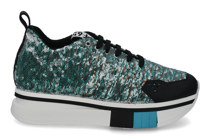 F65 Damen- Sneaker DONNA PAILLET- mist/grün