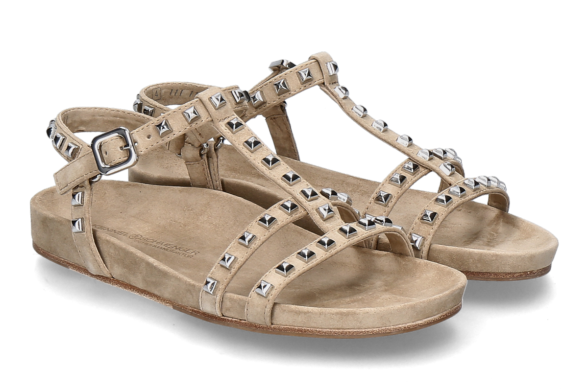 Kennel & Schmenger Sandale LOVE SUEDE- nuts/ hellbraun