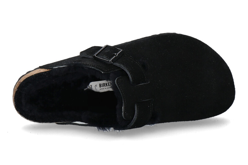 Birkenstock Clogs gefüttert BOSTON NORMAL FUR BLACK (40)