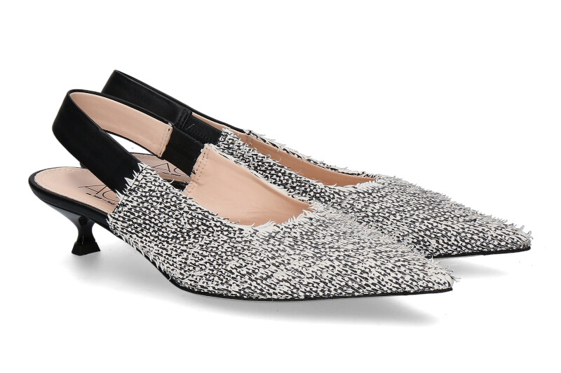 AGL Slingpumps LENOR weiss/schwarz