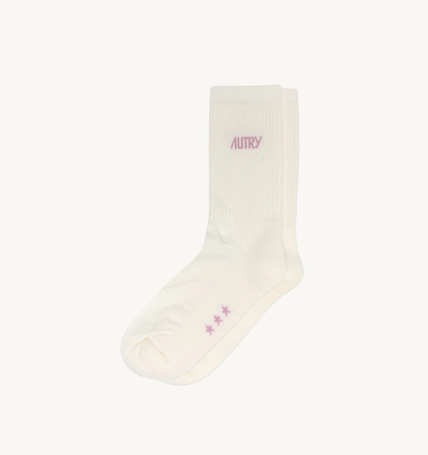 Autry Unisex Socken JACQUARD LOGO - creme/puder