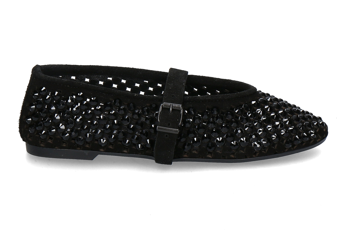 mimmù Ballerina CLEO CAMOSCIO- nero/ schwarz