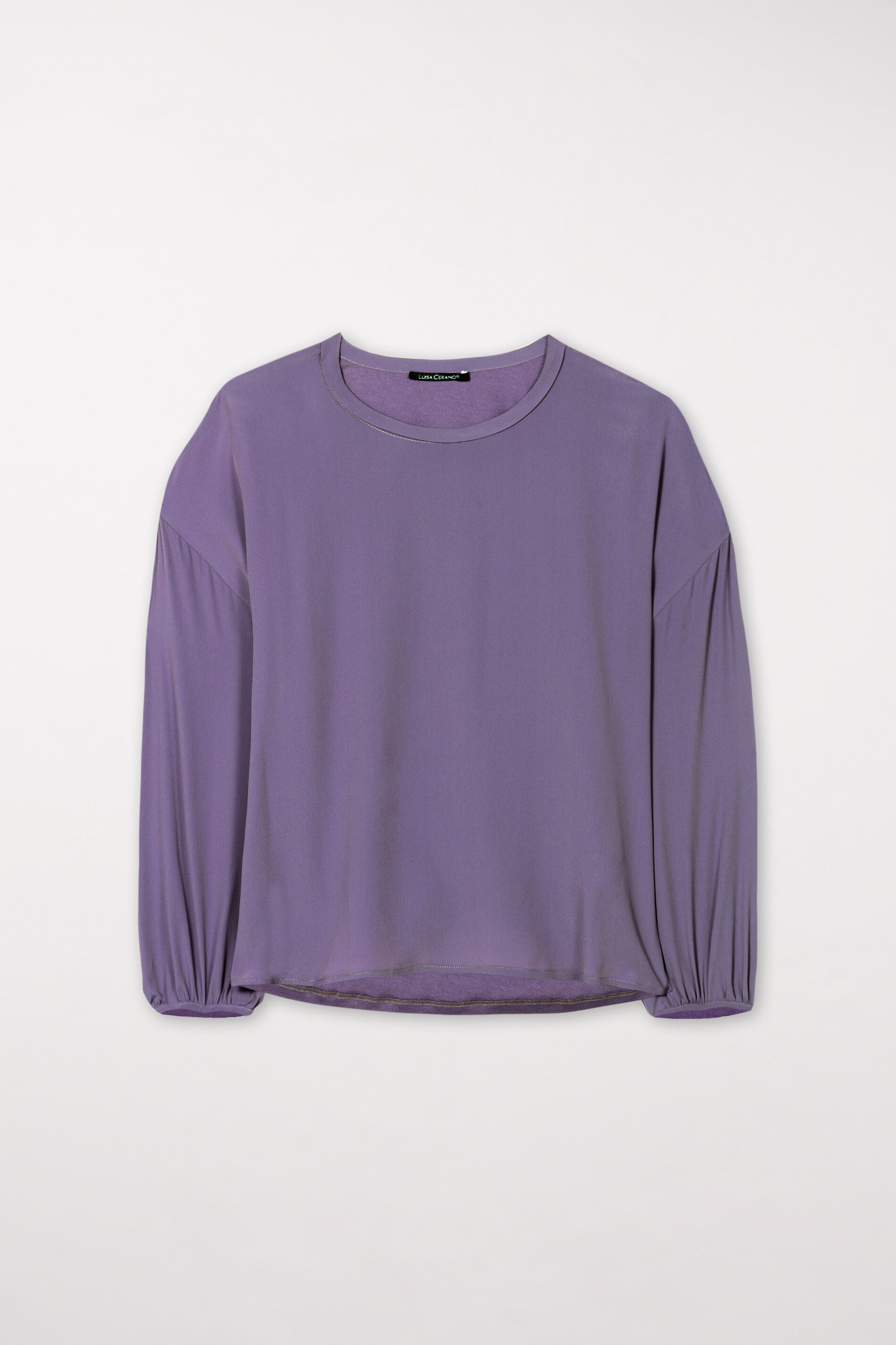 Luisa Cerano Blusenshirt SILK BLEND - mauve/violett