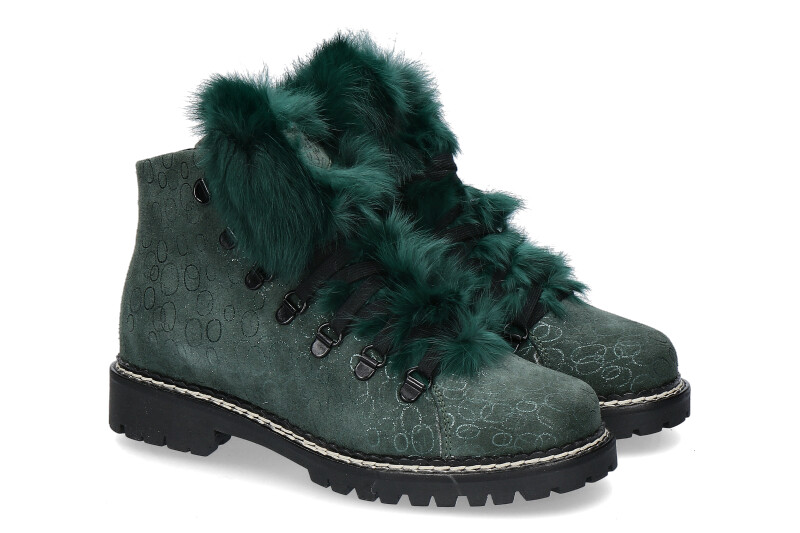 Oscar Sport Damen Schnürboots B-600-GU - verde / grün