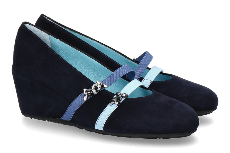 Thierry Rabotin Keilballerina TORBIS CAMOSCIO DARKBLU (41)