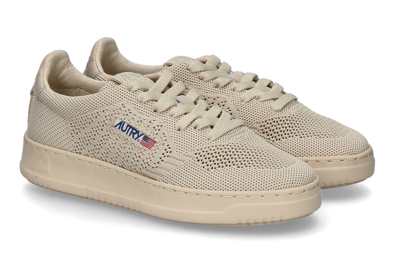 Autry Damen- Sneaker EASEKNIT KNIT/LEATHER- creme brulee