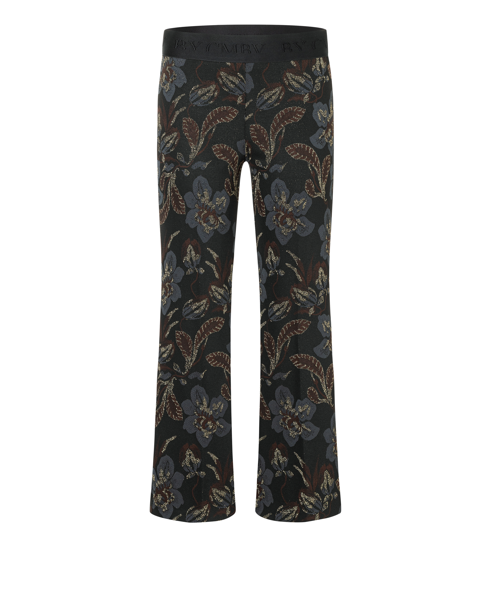 Cambio Stoffhose FAITH- asian flower/ dust blue/ mehrfarbig