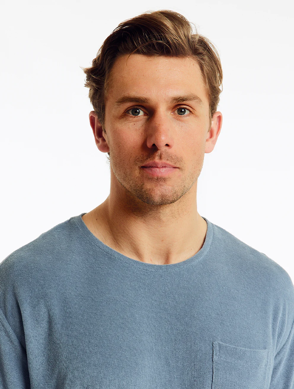 Frescobol Carioca Herren- T-SHIRT CARMO TERRY COTTON- summer night/blau